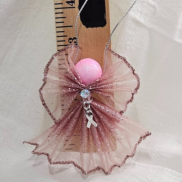 Breast Cancer Awareness Angel Ornament - Picture 4 of 5